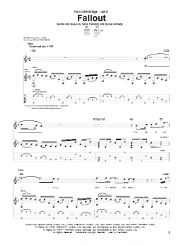 page one of Fallout (Guitar Tab)