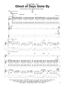 page one of Ghost Of Days Gone By (Guitar Tab)