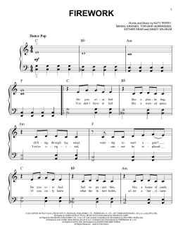 page one of Firework (Easy Piano)