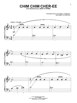 page one of Chim Chim Cher-ee (from Mary Poppins) (Beginning Piano Solo)
