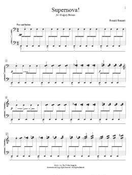 page one of Supernova! (Educational Piano)