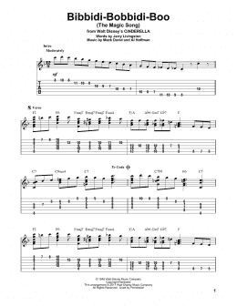 page one of Bibbidi-Bobbidi-Boo (The Magic Song) (from Cinderella) (Solo Guitar)