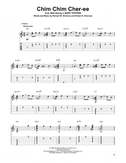 page one of Chim Chim Cher-ee (from Mary Poppins) (Solo Guitar)