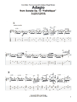 page one of Adagio (Solo Guitar)