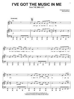 page one of I've Got The Music In Me (Piano, Vocal & Guitar Chords (Right-Hand Melody))
