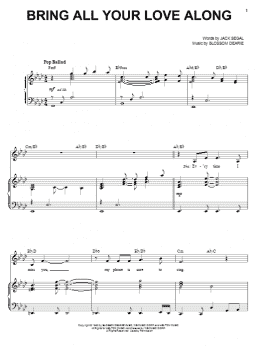 page one of Bring All Your Love Along (Piano, Vocal & Guitar Chords (Right-Hand Melody))