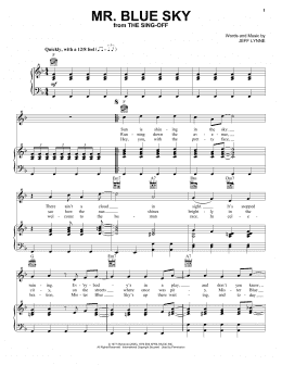 page one of Mr. Blue Sky (Piano, Vocal & Guitar Chords (Right-Hand Melody))