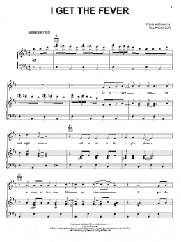 page one of I Get The Fever (Piano, Vocal & Guitar Chords (Right-Hand Melody))