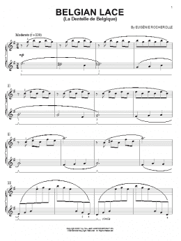 page one of Belgian Lace (Piano Solo)