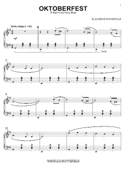 page one of Oktoberfest (Piano Solo)