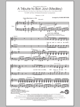 page one of A Tribute To Bon Jovi (Medley) (SAB Choir)