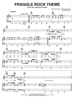 page one of Fraggle Rock Theme (Piano, Vocal & Guitar Chords (Right-Hand Melody))