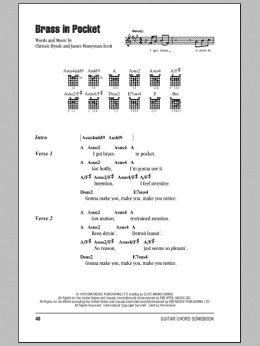 page one of Brass In Pocket (Guitar Chords/Lyrics)
