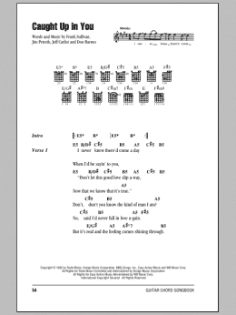 page one of Caught Up In You (Guitar Chords/Lyrics)