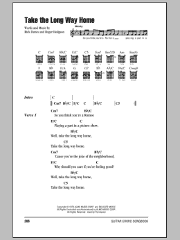 page one of Take The Long Way Home (Guitar Chords/Lyrics)