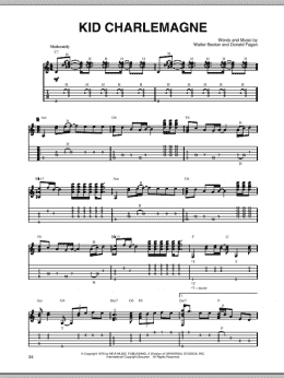 page one of Kid Charlemagne (Solo Guitar)