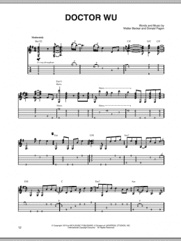 page one of Doctor Wu (Solo Guitar)
