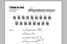 page one of I Stand In Awe (Guitar Chords/Lyrics)