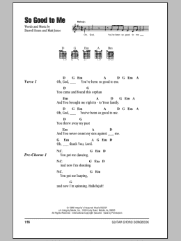 page one of So Good To Me (Guitar Chords/Lyrics)