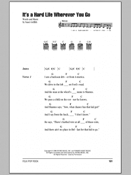 page one of It's A Hard Life Wherever You Go (Guitar Chords/Lyrics)