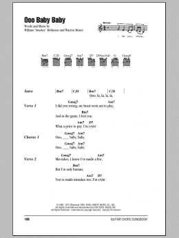 page one of Ooo Baby Baby (Guitar Chords/Lyrics)
