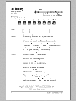 page one of Let Him Fly (Guitar Chords/Lyrics)