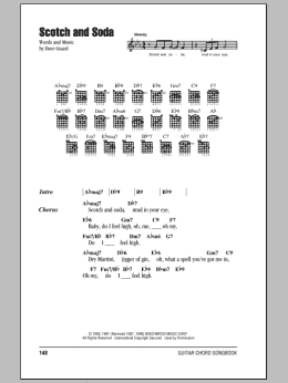 page one of Scotch And Soda (Guitar Chords/Lyrics)