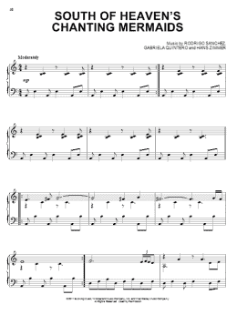 page one of South Of Heaven's Chanting Mermaids (Piano Solo)