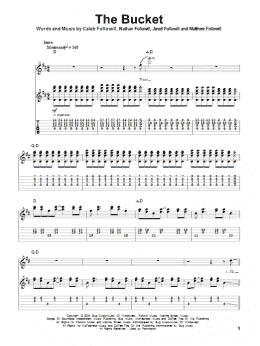page one of The Bucket (Guitar Tab (Single Guitar))