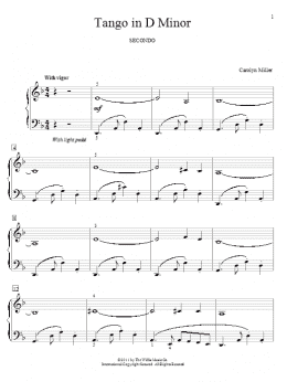 page one of Tango In D Minor (Piano Duet)
