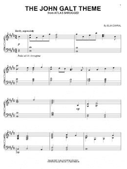 page one of The John Galt Theme (Piano Solo)