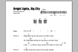 page one of Bright Lights, Big City (Guitar Chords/Lyrics)