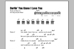 page one of Darlin' You Know I Love You (Guitar Chords/Lyrics)