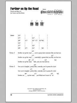 page one of Further On Up The Road (Guitar Chords/Lyrics)