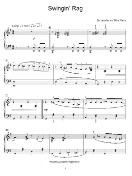page one of Swingin' Rag (Educational Piano)