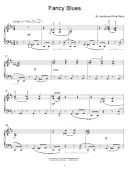 page one of Fancy Blues (Educational Piano)