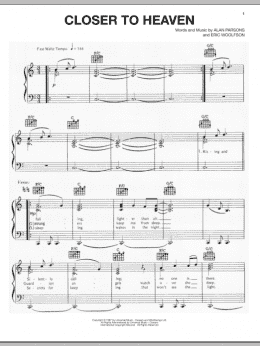 page one of Closer To Heaven (Piano, Vocal & Guitar Chords (Right-Hand Melody))