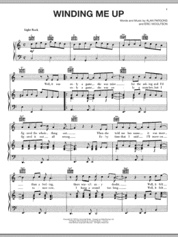 page one of Winding Me Up (Piano, Vocal & Guitar Chords (Right-Hand Melody))