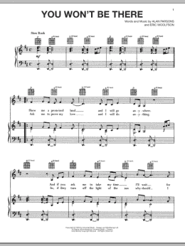 page one of You Won't Be There (Piano, Vocal & Guitar Chords (Right-Hand Melody))