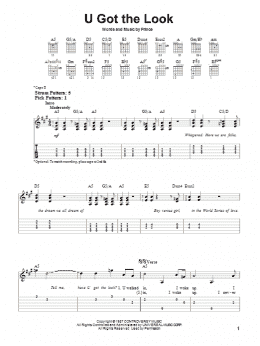 page one of U Got The Look (Easy Guitar Tab)