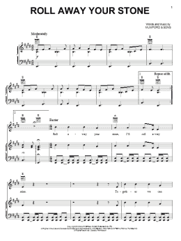 page one of Roll Away Your Stone (Piano, Vocal & Guitar Chords (Right-Hand Melody))