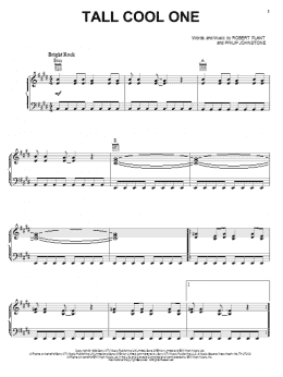 page one of Tall Cool One (Piano, Vocal & Guitar Chords (Right-Hand Melody))