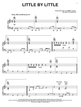 page one of Little By Little (Piano, Vocal & Guitar Chords (Right-Hand Melody))