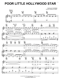 page one of Poor Little Hollywood Star (Piano, Vocal & Guitar Chords (Right-Hand Melody))