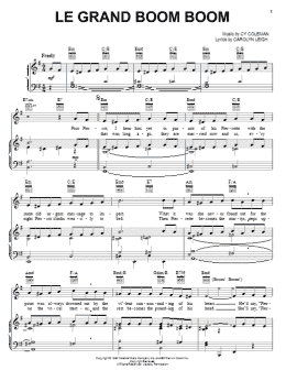 page one of Le Grand Boom Boom (Piano, Vocal & Guitar Chords (Right-Hand Melody))