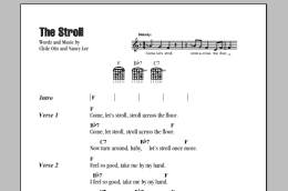 page one of The Stroll (Guitar Chords/Lyrics)