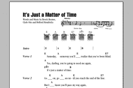page one of It's Just A Matter Of Time (Guitar Chords/Lyrics)