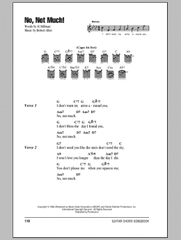 page one of No, Not Much! (Guitar Chords/Lyrics)