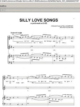 page one of Silly Love Songs (Piano, Vocal & Guitar Chords (Right-Hand Melody))