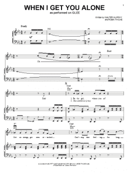page one of When I Get You Alone (Piano, Vocal & Guitar Chords (Right-Hand Melody))